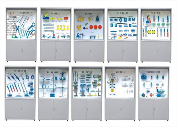 鉗工工藝學(xué)陳列柜各柜