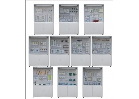 YL-521型《焊、鉚工工藝學(xué)》示教陳列柜