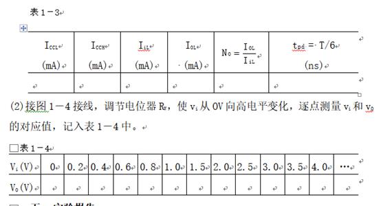 數(shù)字電路實驗箱TTL集成邏輯門的邏輯功能與參數(shù)測試 